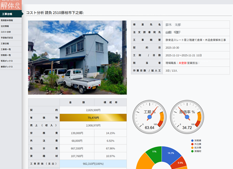 解体くんのシステムイメージ図